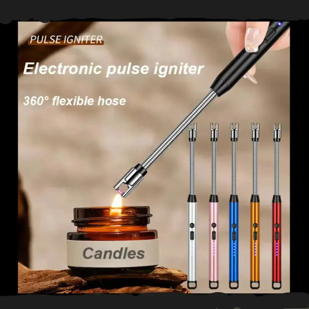 Rechargeable Electric Kitchen Lighter with long Neck,USB Arc lighter Easy to use, Plasma Stove Lighter, Flameless BBQ Lighter for Stove - IVY MART Rechargeable Electric Kitchen Lighter with long Neck,USB Arc lighter Easy to use, Plasma Stove Lighter, Flameless BBQ Lighter for Stove