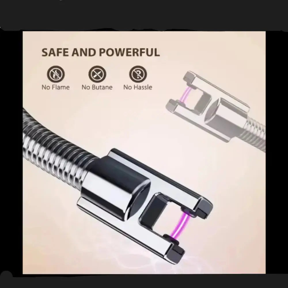 Rechargeable Electric Kitchen Lighter with long Neck,USB Arc lighter Easy to use, Plasma Stove Lighter, Flameless BBQ Lighter for Stove - IVY MART Rechargeable Electric Kitchen Lighter with long Neck,USB Arc lighter Easy to use, Plasma Stove Lighter, Flameless BBQ Lighter for Stove