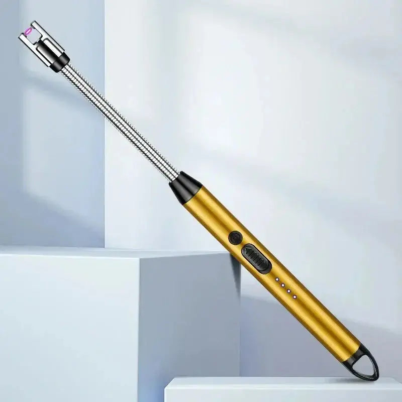 Rechargeable Electric Kitchen Lighter with long Neck,USB Arc lighter Easy to use, Plasma Stove Lighter, Flameless BBQ Lighter for Stove - IVY MART Rechargeable Electric Kitchen Lighter with long Neck,USB Arc lighter Easy to use, Plasma Stove Lighter, Flameless BBQ Lighter for Stove