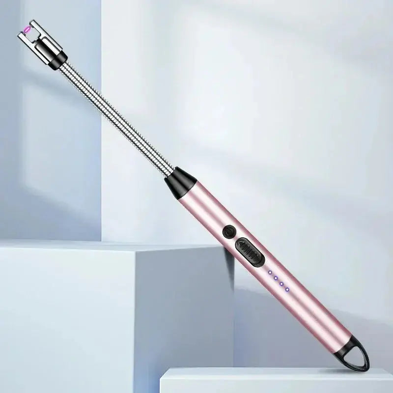 Rechargeable Electric Kitchen Lighter with long Neck,USB Arc lighter Easy to use, Plasma Stove Lighter, Flameless BBQ Lighter for Stove - IVY MART Rechargeable Electric Kitchen Lighter with long Neck,USB Arc lighter Easy to use, Plasma Stove Lighter, Flameless BBQ Lighter for Stove